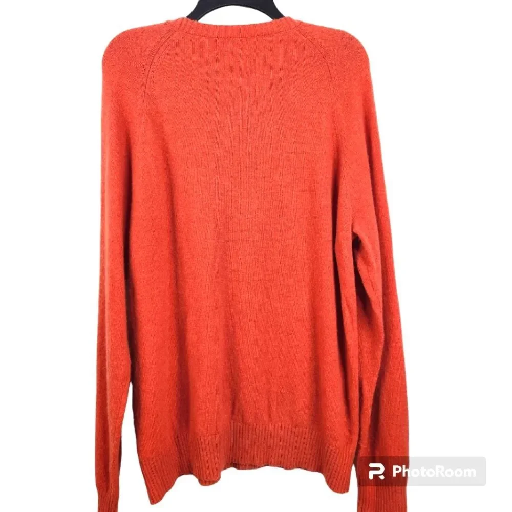 J. Crew Mens Lambswool Blend Long Sleeve Crewneck Sweater Size Large